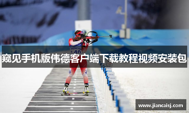 窥见手机版伟德客户端下载教程视频安装包